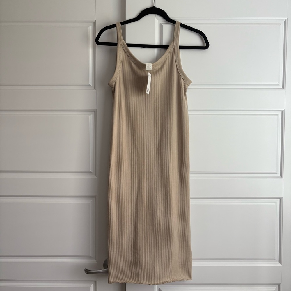 H&M Basics Raw Hem Ribbed Dress